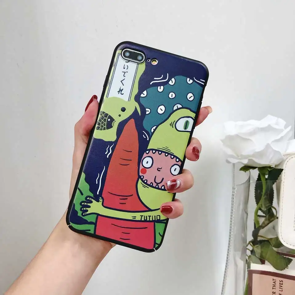 Cartoon personality Back Cases For iPhone 6 6S 7 8 Plus Phone Case X Funda Covers 6s Capa |