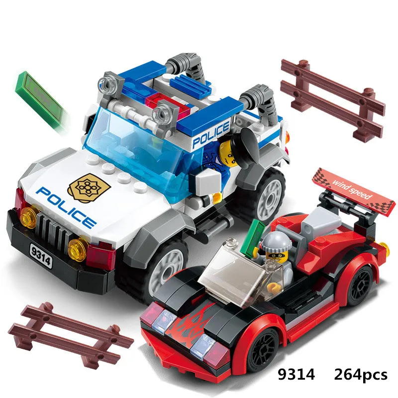 

City army and police Series Building Blocks boy toy Helicopter Car Figures Model kit Bricks Educational Toys For Children gift