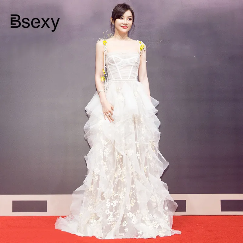 

High Quality Luxury Floral Embroidery Mesh Ladies Long Dress 2018 Sexy Women Strapless Ball Gown Party Dress vestido de festa