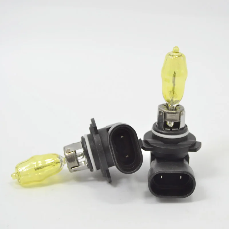 

2x HB3 9005 12V 100W 3000K Xenon Gas Golden Yellow HOD Car Headlight Light Lamp Bulbs Automobile Car Fog Light Lamps +Retail Box