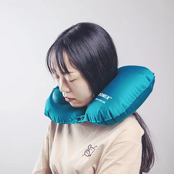

Protable Inflatable Travel Office Pillow Air Soft Cushion Trip Portable Innovative Body Back Support Foldable Blow Neck Massage