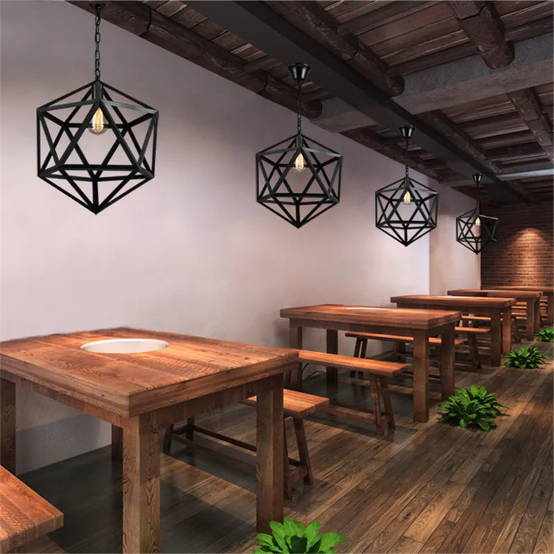 Wrought Iron Pendant Lights Vintage Industrial Lighting Office Hotel Kitchen Island LED Black Light Antique Pendant Ceiling Lamp Wrought Iron Pendant Lights Vintage Industrial Lighting Office Hotel Kitchen Island LED Black Light Antique Pendant Ceiling Lamp
