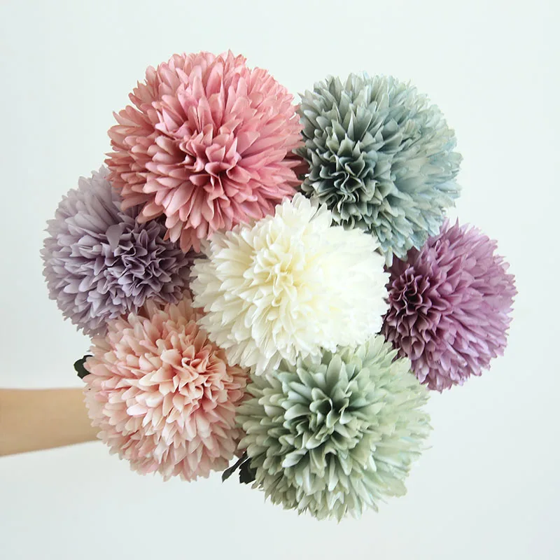 artificial flowers ball pompom  (15)