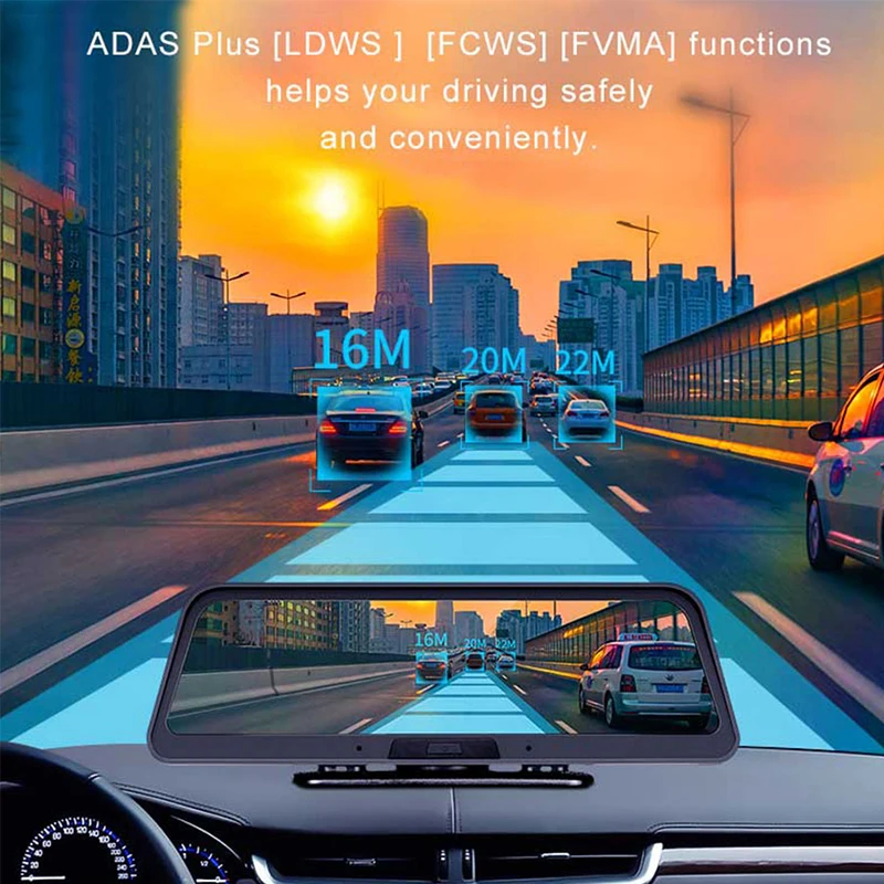 8 &quotADAS Автомобильный видеорегистратор 4G Android Центр панель управления GPS Navi FHD 1080P