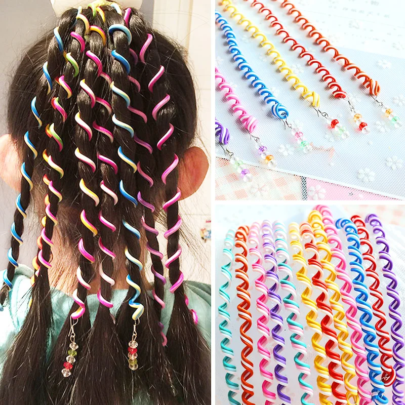 

M MISM 1 Set=6 pcs Women Girl Hair Styling Twister Clip Braider Tool DIY Accessories Multi Color Fork Style Making Hair Tools