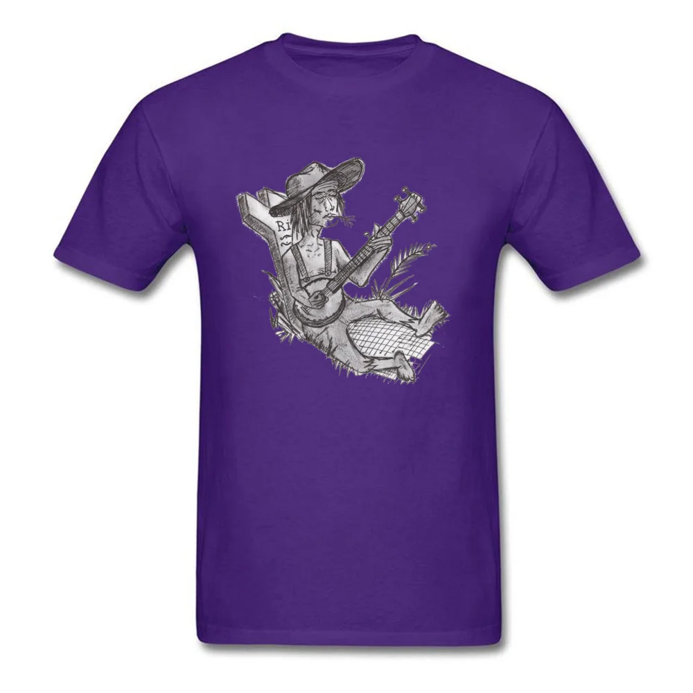 Tops Shirts Banjo Boy Autumn 2018 Fashion Print Short Sleeve Pure Cotton Crew Neck Male T Shirts Print Tops T Shirt Banjo Boy purple