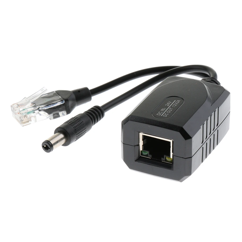 100 метров высокая скорость Мощность over Ethernet кабель адаптер PoE Injector + Splitter Kit 24 V-12 V PoE Splitter