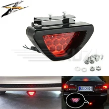 Универсальный светодиодный фонарь F1 12 В, белый, синий, красный, задний стоп-светильник F1, задний автомобильный светильник