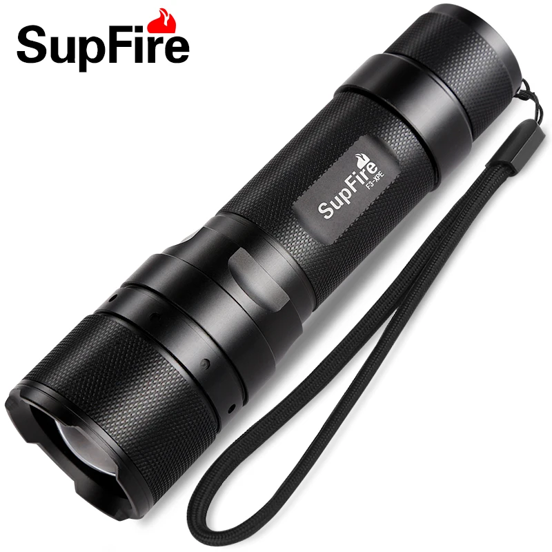 

Supfire F3 Cree XPE 3W 3modes Led Flashlight 450 Lumens Tactical Flashlight Single Led Torch by 18650 Battery Self Defense