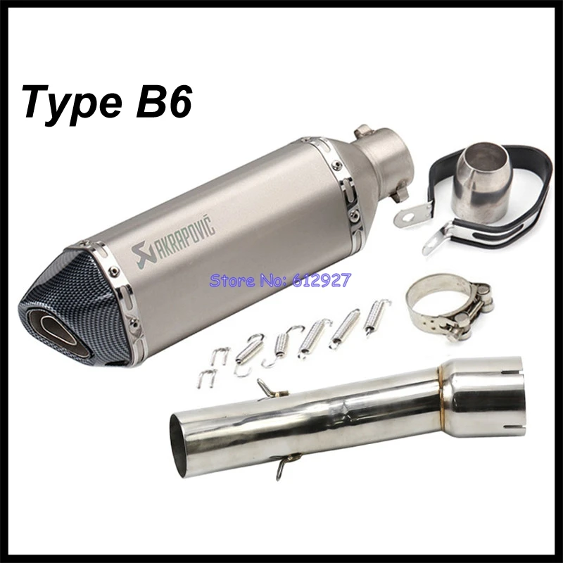 Motocicleta para Yamaha FZ1 FZ1000 (2006-2015) escape silenciador escape Akrapovic motorbike conectar tubo medio enlace escape