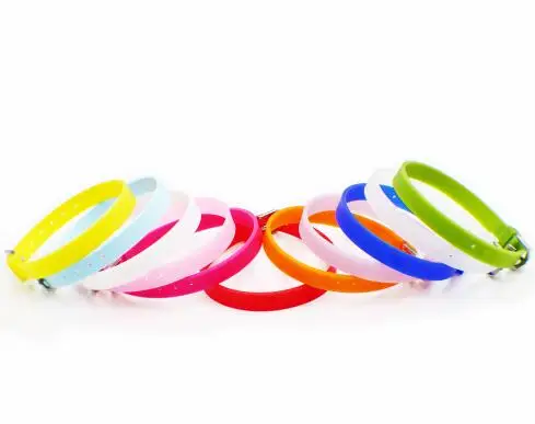 Wholesale 50pcs/lot 8mm Silicone Bracelet Wristband Fit For 8mm DIY Slide Charms Fashion ...