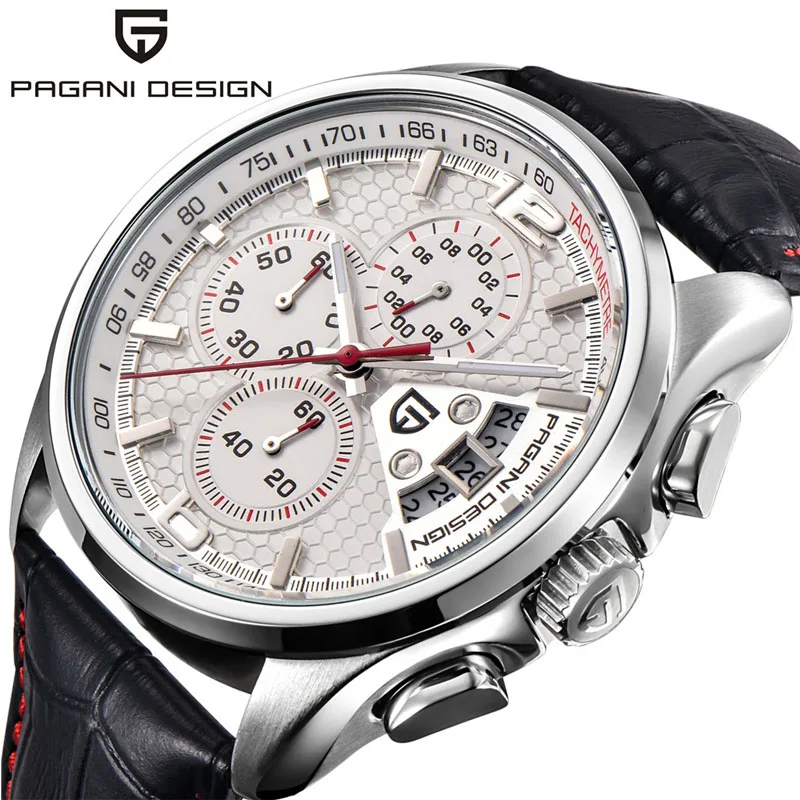 

PAGANI DESIGN Watches Men Luxury Brand Multifunction Chronograph Sport Waterproof 30m Casual Fashion Quartz Watch Reloj Hombre