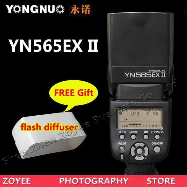 

Yongnuo YN565EX II Speedlite Speedlight Flash Light T5/T5i/T3/T3i/SL1 EF-S for Canon EOS 5D 6D 5D3 5D2 7D 60D 600D 70D 700D 400D