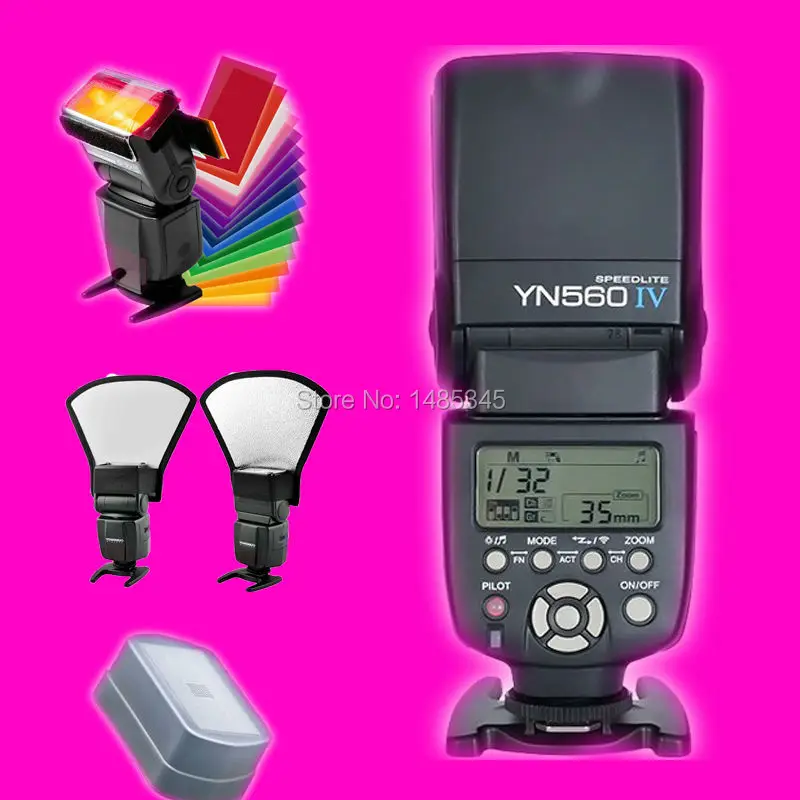

Yongnuo YN560 IV YN560IV Wireless Master Slave Flash Speedlite for Canon Nikon Pentax Olympus Fujifilm Panasonic DSLR Cameras