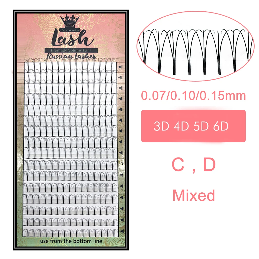 Рождественские Ресницы 8-15 Mix 3d/4d/5d/6d длинные готовые вееры русский объем наращивание ресниц натуральные предварительно сделанные ресницы