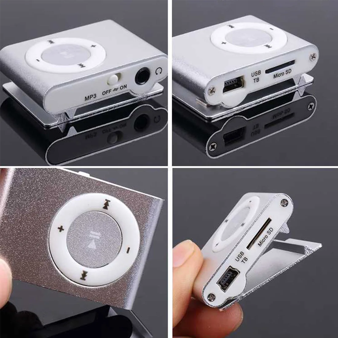 Портативный MP3 плеер мини Клип Водонепроницаемый Спорт музыкальный Walkman Lettore Mp3 с