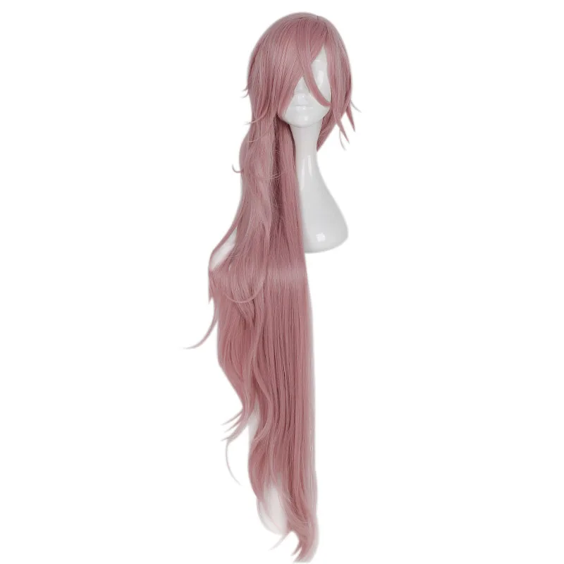 

MCOSER Free Shipping 120cm Long Curly Cosplay Wig Synthetic Pink Color 100% High Temperature Fiber Hair WIG-655D