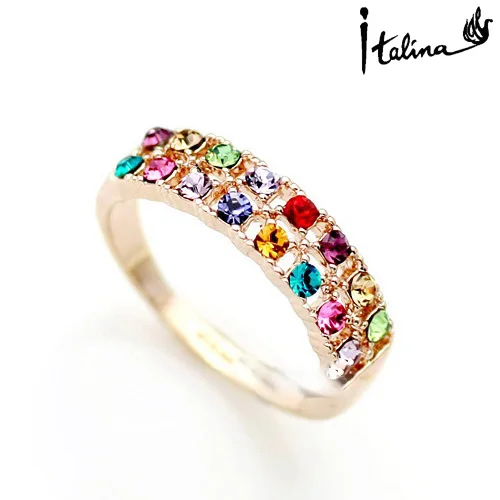 Женское кольцо с австрийским кристаллом 18 дюймов|brand rings for women|rings womenring |