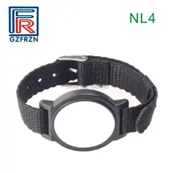 10 шт. NL4 многоразовые iso15693 Icode slix RFID NFC смарт-стрейч нейлон Напульсники плетеный браслет регулируемый
