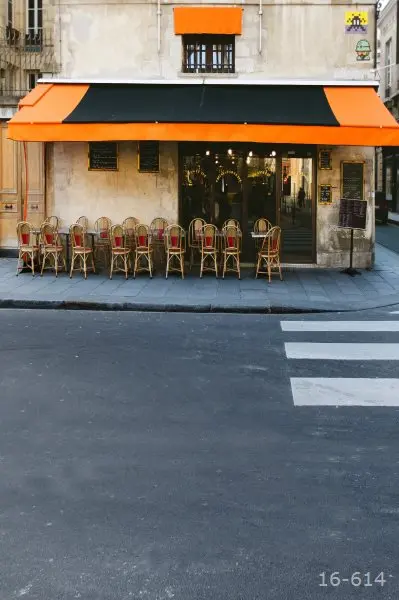 5x7ft Vintage Street Corner Restaurant Custom Photo Studio