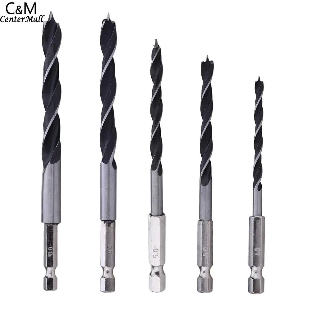 

4 Drilling Quick Bit Set 10mm Twist Woodworking 5pcs Bit Drill Shank Tapping Change Shank 6 5 Tools 1/4 Wood Hex HCS Hexagonal 8