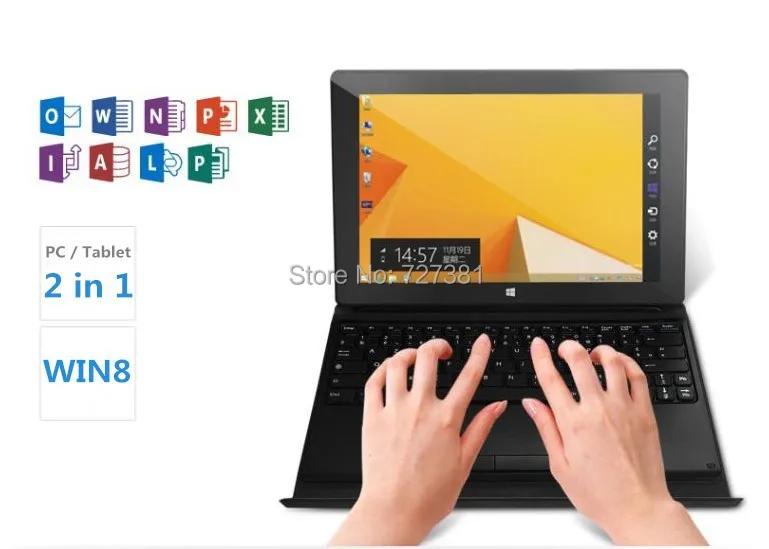 10 дюймов Ultrabook сенсорный процессора Intel четырехъядерных процессоров Windows 8.1 PRO 64 ГБ