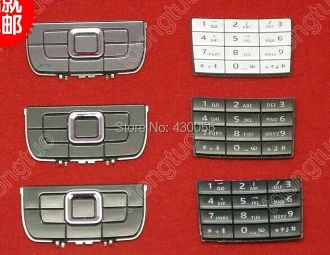 

Grey/Black/White Y New Housing Keyboards Main Function Keypads buttons Cover Case For Nokia E66 Free Shipping