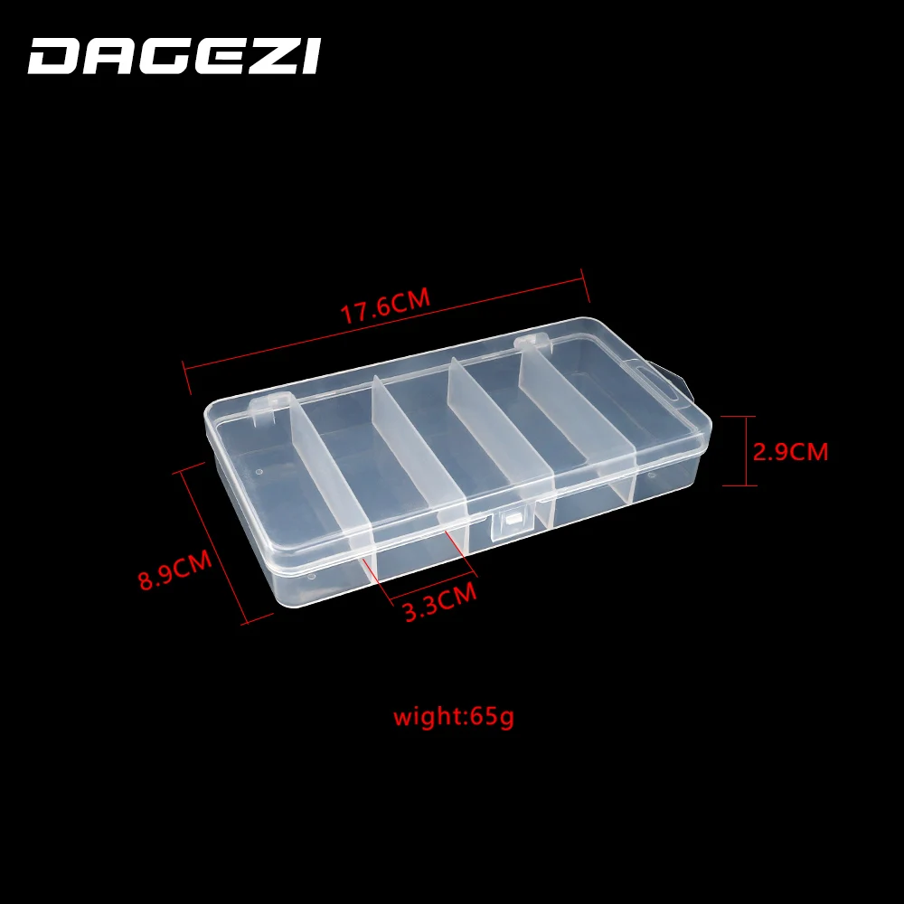 Коробка для рыбалки DAGEZI чехол хранения приманки 5 отделений коробка сортировки
