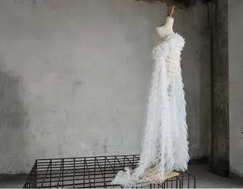 

Creative three-dimensional mesh lace wedding dress fabric / water side decoration Party Bridesmaid diy accessories fabric A024