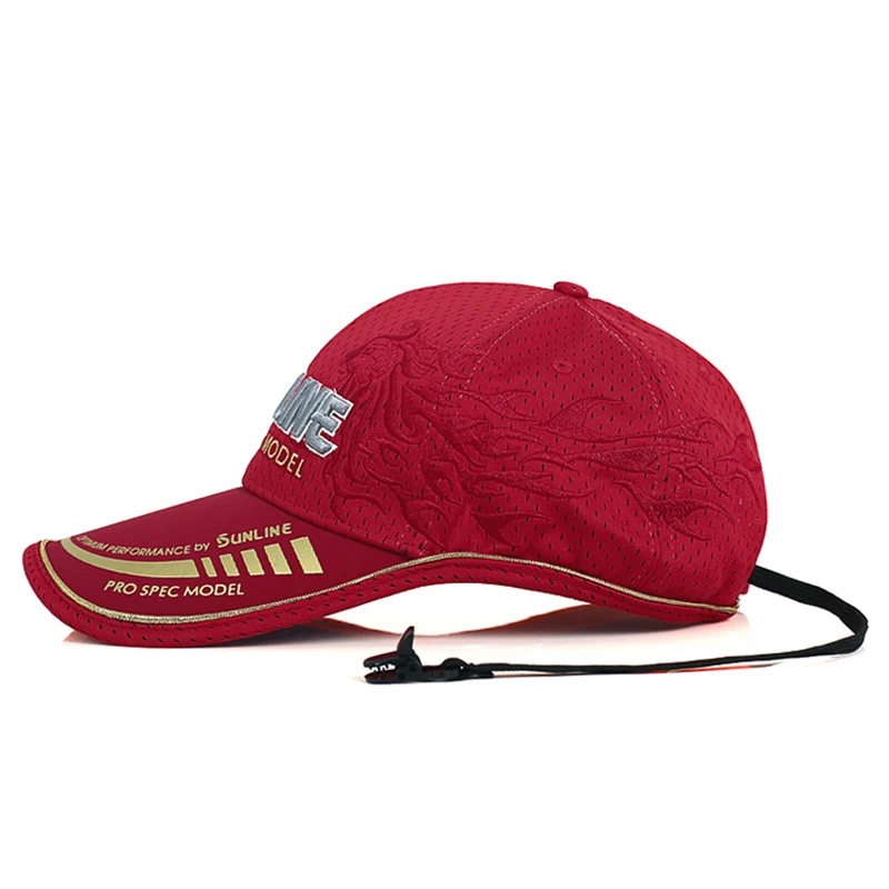 Kaufen SUNLINE Erwachsene Männer Einstellbar Atmungs Angeln Japan Sonnenschirm Sport Baseball Fischer Hut Kappe Schwarz Speziellen Eimer Fising Caps