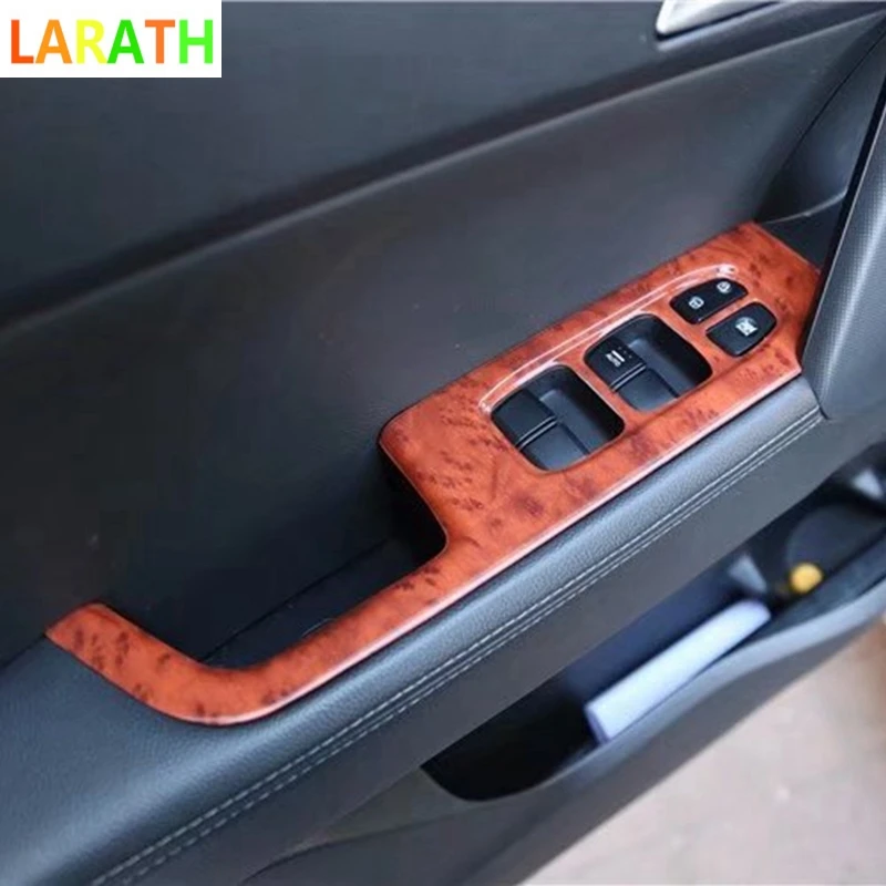 

For Hyundai Creta ix25 2015 2016 2017 ABS Inside Door Handle Panel Surround Window Switch Decoration Cover Sticker Trim 4Pcs