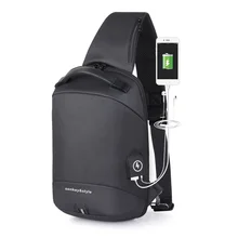 Прямая) деловой мужской нагрудный пакет классная сумка для мальчика черный серый мужской нагрудный мешок с удлинителем USB и кабель для прослушивания(X378