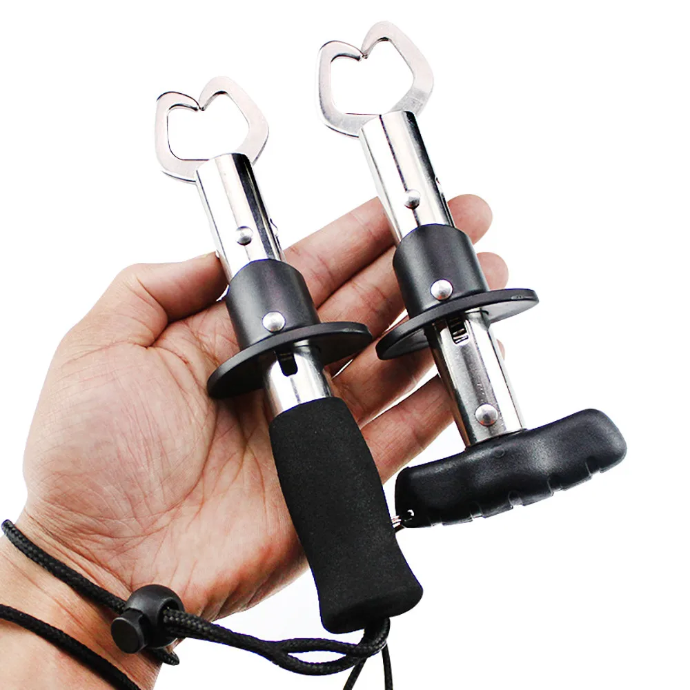 

Fishing Gear Gripper Stainless Steel Fish Lip Grabber Grip Trigger Fish Tackle wedkarstwo pesca accesorios peche en mer