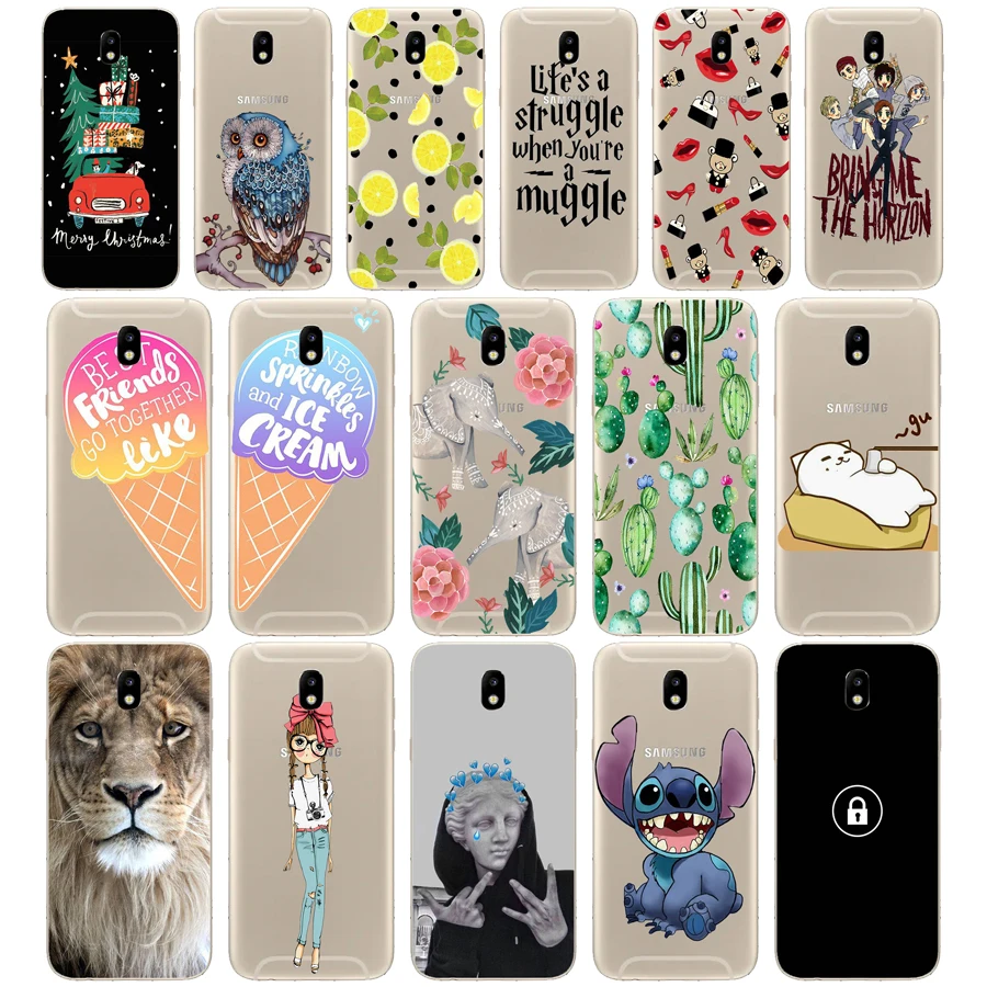 

09SX 5.2" sFOR Samsung Galaxy J5 2017 Case Soft Silicone Phone FOR Coque Samsung J5 2017 Case