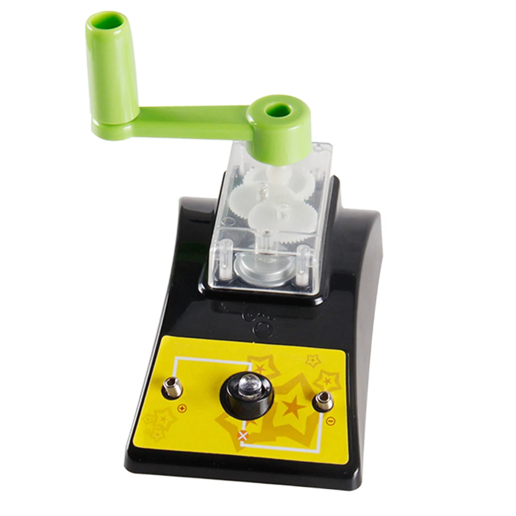 DIY Hand Generator Assemble Science Kits - Exploring Shining Bulb Physics Circuit Experiments Kids Student Educational Toy