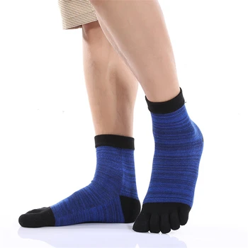 

Men Five Toe Socks Pinstripe Health Care Beriberi Fashion Sweat Sock Winter Autumn Casual Cotton Deodorant Men Fingers Stocking