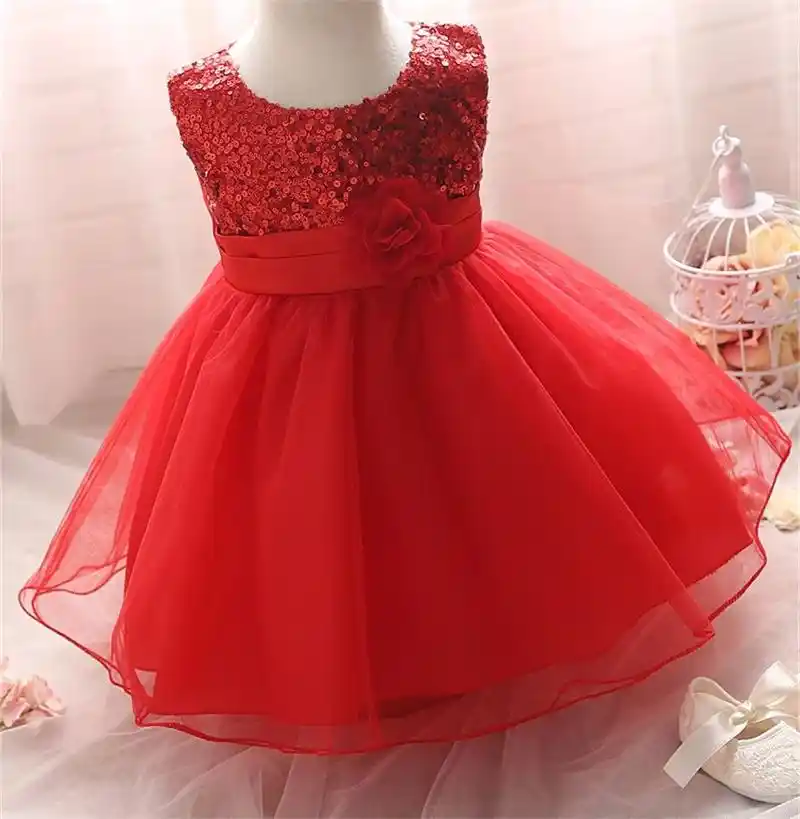 red frocks for baby girl