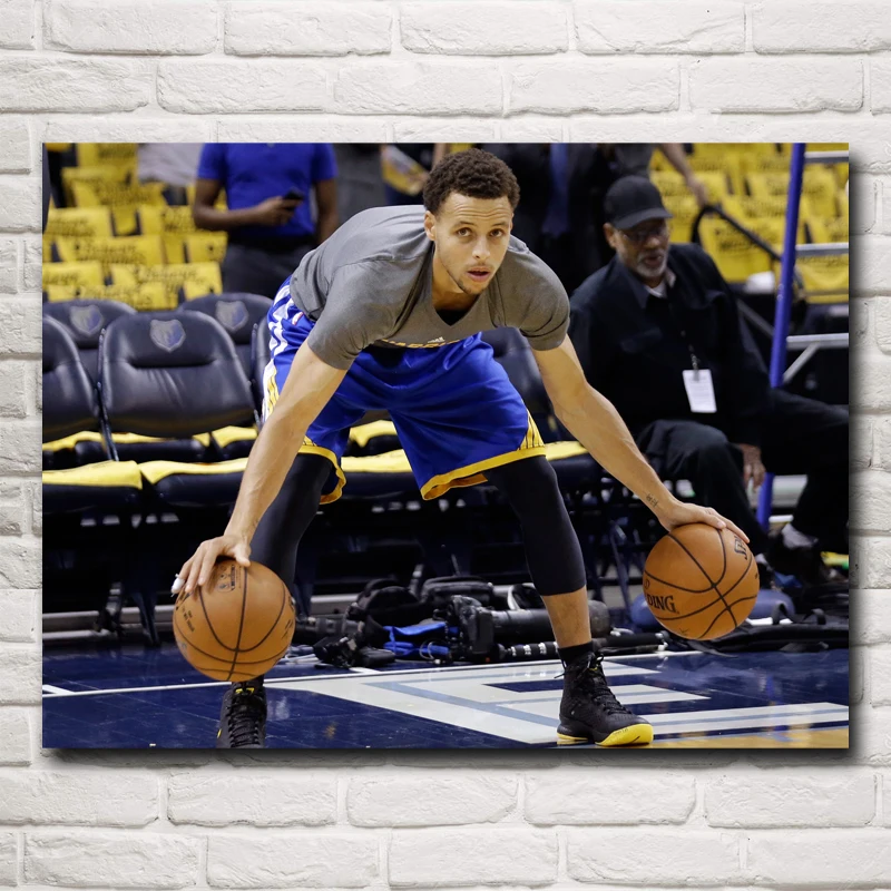 

Stephen Curry Basketball Star Art Silk Fabric Poster Print Wall Home Decor Pictures 12x16 18x24 24X32 Inches Free Shipping