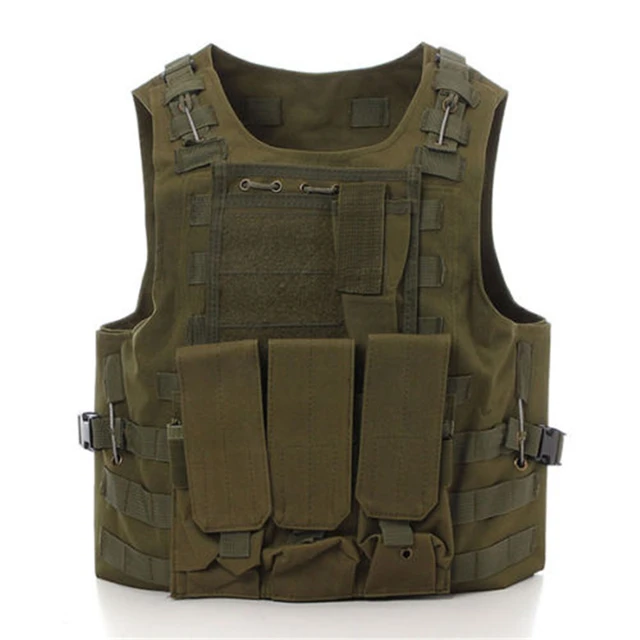 Peminkoo Taktische Weste MOLLE - Plate Carrier Für Airsoft, Jagd & Outdoor
