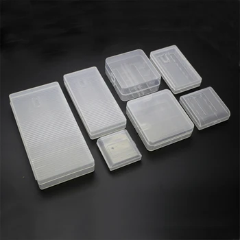

Battery Case Set with 7 Different Battery Storage Transparent Hard Plastic Battery Protective Holder for 18650 26650 AA AAA