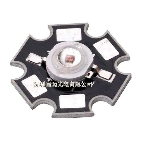 

1W/3W red light wavelength 620nm/660nm LED high LED lamp with aluminium base plate optional factory outlet