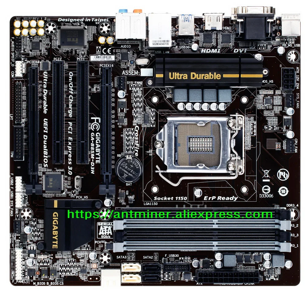 New PC computer motherboards GIGABYTE GA B85M D3H B85M D3H B85M D3H LGA