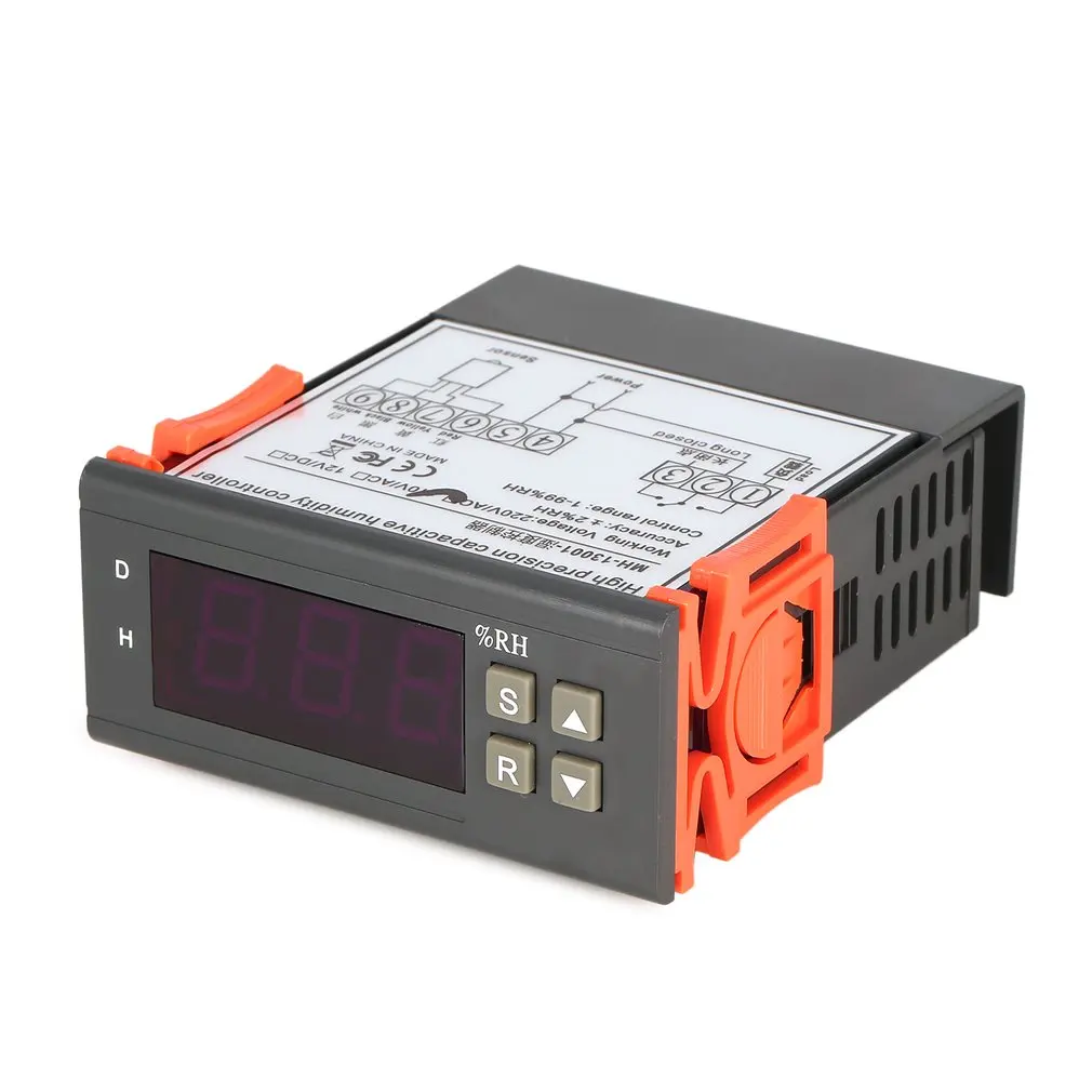 

MTC1000A AC 220V Digital LED Microcomputer Humidity Controllers Hygrometer Dehumidify Switch Relay Hygrostat 0-99%RH Control
