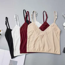 Женский летний укороченный топ с кружевным v-образным вырезом, обернутый на груди, ВЯЗАНАЯ МАЙКА с бретельками, однотонное нижнее белье, топы с завязками на шее