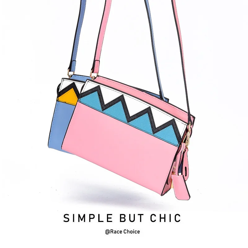 

MiiKLN Red Small Square Bag Texture Wild Simple Shoulder Personality Portable Messenger Bag Tide Small