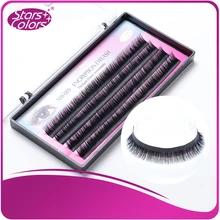 3 лотка/лот шифрованные Ресницы C завитыми синтетическими волосами Черные Накладные ресницы для наращивания инструменты для макияжа 4 полоски/упаковка