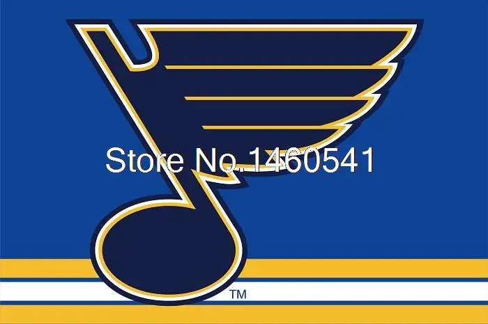 St. Louis Blues Flag 3ft x 5ft Polyester NHL Banner St. Louis Blues Flying Size No.4 144* 96cm ...