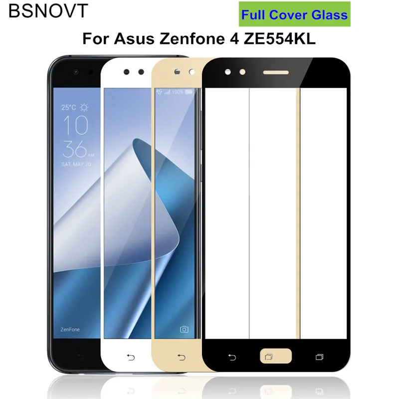 2 шт стекло для Asus ZenFone 4 ZE554KL защита экрана телефона полное покрытие закаленное