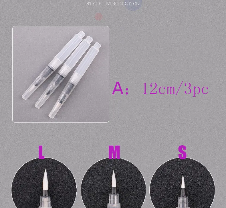 Файнлайнер, Портативный маркеры Краски кисти кисть Акварельная мягкая вода Цвет кисть для начинающих для живописи, рисования расходные материалы
