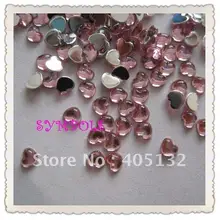 Nrr04p 10000 шт./пакет 2.5 мм розовый он Книги по искусству Форма Смола ногтей стразами Акриловые горный хрусталь Дизайн ногтей